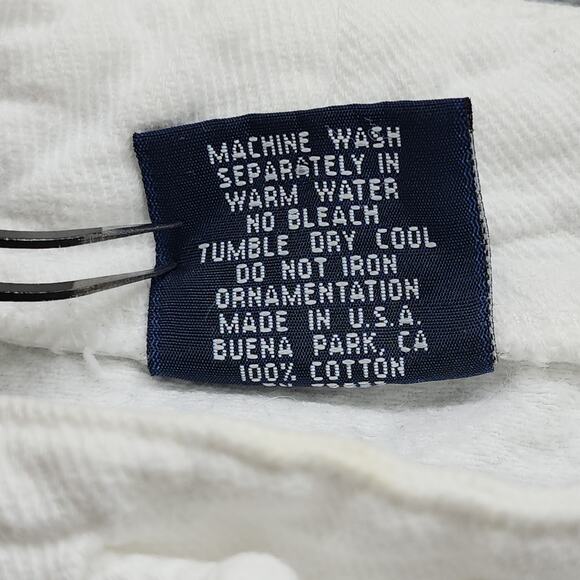 Vintage Wek The World Sweatshirt Mens 2 (XL) White Siberian Tiger Drawstring Hem - Picture 6 of 9